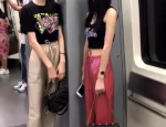 地铁上的美女小姐姐,美丽小姐姐的瞬间魅力